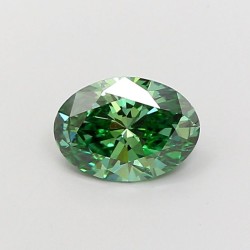 Diament laboratoryjny o barwie fantazyjnej szlif owalny, 1.02ct, VVS2, Fancy Vivid Green, IGI LG741547136