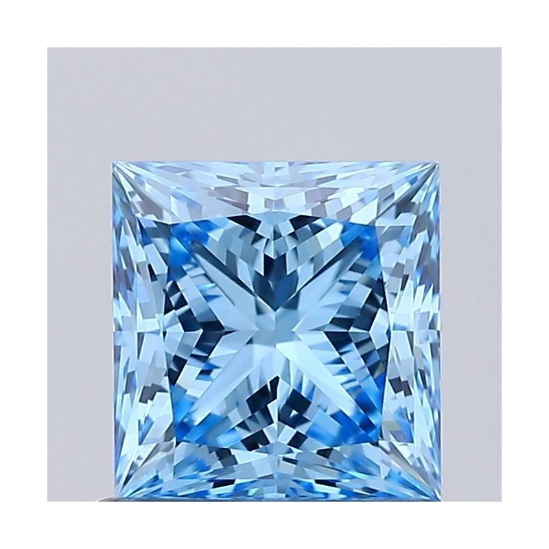 Diament laboratoryjny o barwie fantazyjnej szlif princess, 1.01ct, VVS2, Fancy Vivid Blue, IGI LG731531364 Diament laboratoryjny o barwie fantazyjnej szlif princess, 1.01ct, VVS2, Fancy Vivid Blue, IGI LG731531364
