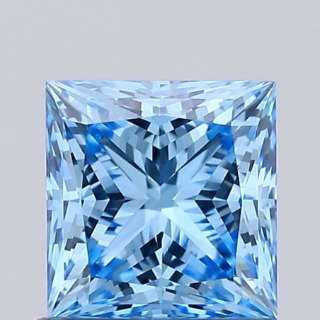 Diament laboratoryjny o barwie fantazyjnej szlif princess, 1.01ct, VVS2, Fancy Vivid Blue, IGI LG731531364
