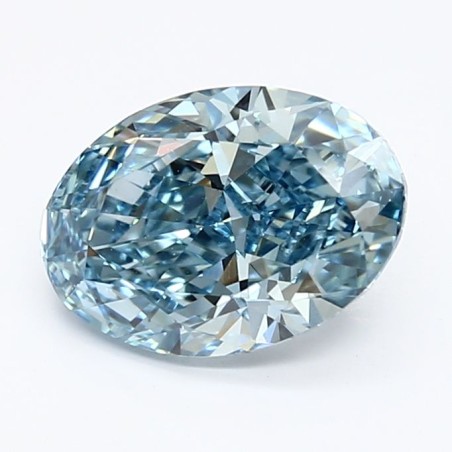 Diament laboratoryjny o barwie fantazyjnej szlif owalny, 1.61ct, VVS2, Fancy Vivid Blue, IGI LG626498205