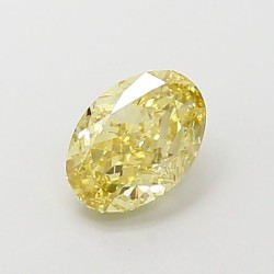 Diament laboratoryjny o barwie fantazyjnej szlif owalny, 1.14ct, VVS2, Fancy Yellow, IGI LG722572835