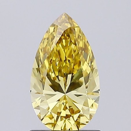 Diament laboratoryjny o barwie fantazyjnej szlif gruszkowy, 1.01ct, VVS2, Fancy Intense Yellow, IGI LG732514855