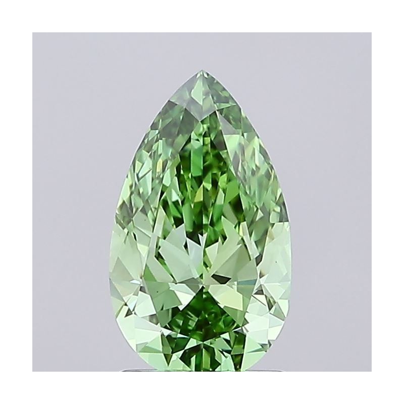 Diament laboratoryjny o barwie fantazyjnej szlif gruszkowy, 1.37ct, VVS2, Fancy Vivid Green, IGI LG732559434 Diament laboratoryjny o barwie fantazyjnej szlif gruszkowy, 1.37ct, VVS2, Fancy Vivid Green, IGI LG732559434