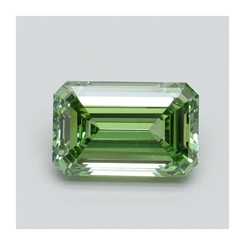 Diament laboratoryjny o barwie fantazyjnej szlif szmaragdowy, 0.73ct, VVS2, Fancy Vivid Green, IGI LG615345679 Diament laboratoryjny o barwie fantazyjnej szlif szmaragdowy, 0.73ct, VVS2, Fancy Vivid Green, IGI LG615345679