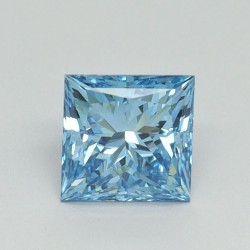 Diament laboratoryjny o barwie fantazyjnej szlif princess, 0.73ct, VVS2, Fancy Vivid Blue, IGI LG537255675