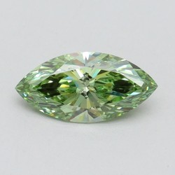 Diament laboratoryjny o barwie fantazyjnej markiza, 0.72ct, VVS2, Fancy Vivid Green, IGI LG610335283