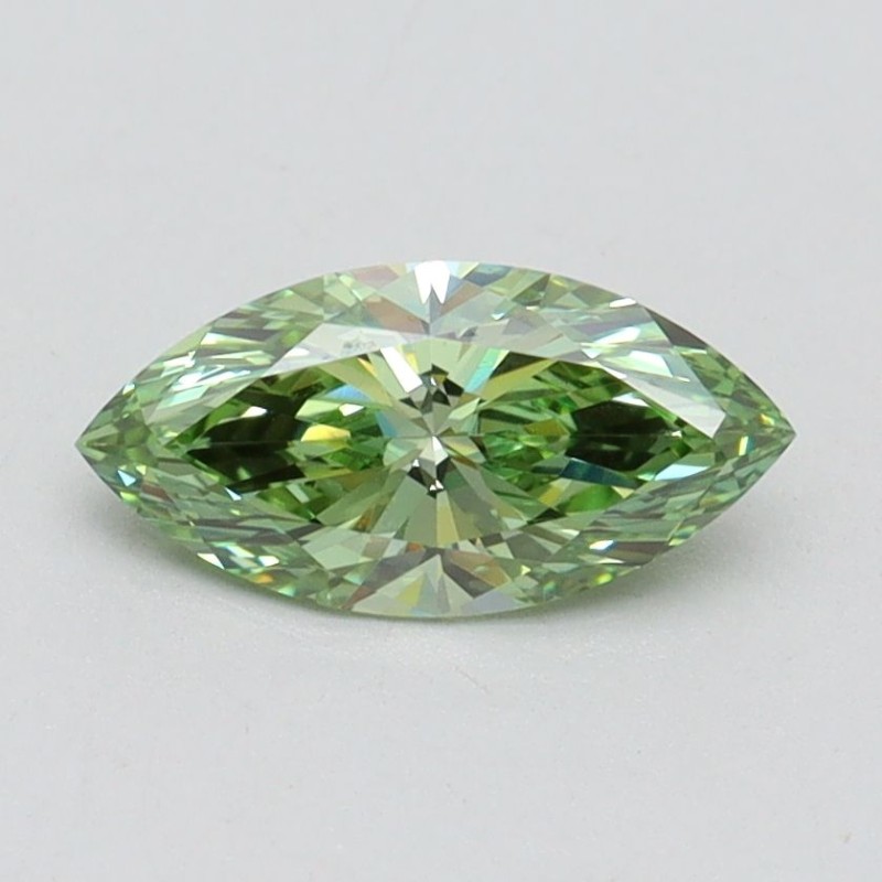 Diament laboratoryjny o barwie fantazyjnej markiza, 0.72ct, VVS2, Fancy Vivid Green, IGI LG610335283 Diament laboratoryjny o barwie fantazyjnej markiza, 0.72ct, VVS2, Fancy Vivid Green, IGI LG610335283