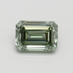 Diament laboratoryjny o barwie fantazyjnej szlif szmaragdowy, 0.72ct, VVS2, Fancy Vivid Green, IGI LG615345675