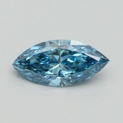 Diament laboratoryjny o barwie fantazyjnej markiza, 0.74ct, VVS2, Fancy Vivid Blue, IGI LG522227195