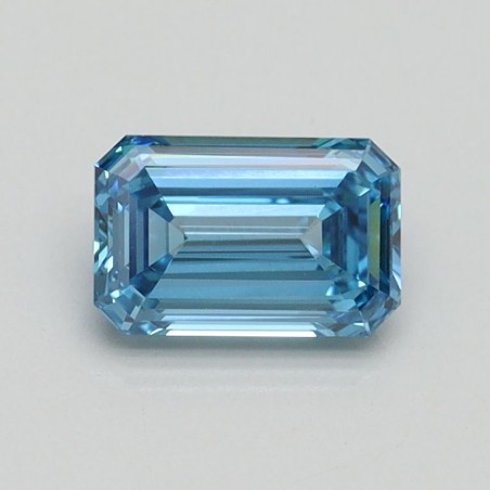 Diament laboratoryjny o barwie fantazyjnej szlif szmaragdowy, 0.74ct, VVS2, Fancy Vivid Blue, IGI LG522227087
