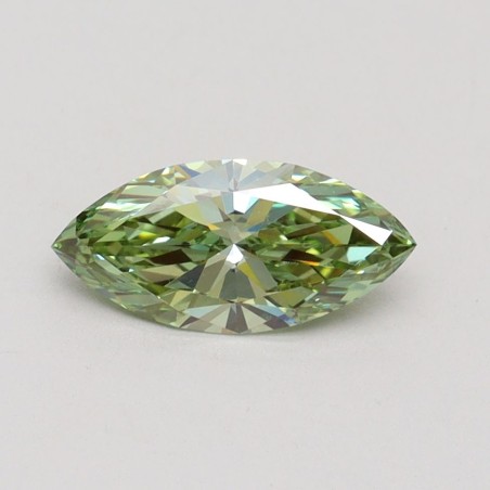 Diament laboratoryjny o barwie fantazyjnej markiza, 0.74ct, VVS2, Fancy Vivid Green, IGI LG611389041