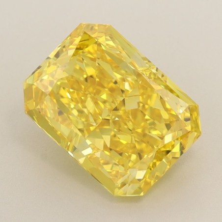 Diament laboratoryjny o barwie fantazyjnej radiant, 2.18ct, IF, Fancy Vivid Yellow, IGI LG588344950