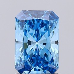 Diament laboratoryjny o barwie fantazyjnej radiant, 1.23ct, VVS2, Fancy Vivid Blue, IGI LG723529793