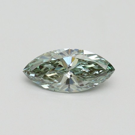 Diament laboratoryjny o barwie fantazyjnej markiza, 0.61ct, VVS2, Fancy Intense Green, IGI LG610345311