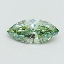 Diament laboratoryjny o barwie fantazyjnej markiza, 0.6ct, VVS2, Fancy Vivid Green, IGI LG611366499