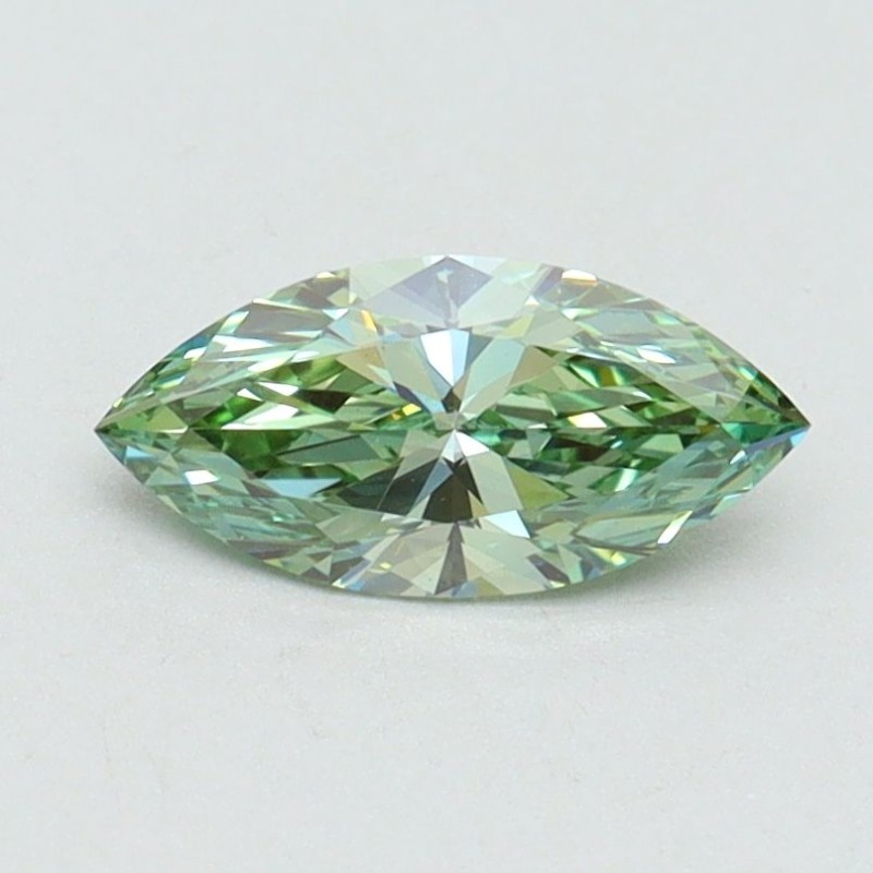 Diament laboratoryjny o barwie fantazyjnej markiza, 0.6ct, VVS2, Fancy Vivid Green, IGI LG611366499 Diament laboratoryjny o barwie fantazyjnej markiza, 0.6ct, VVS2, Fancy Vivid Green, IGI LG611366499