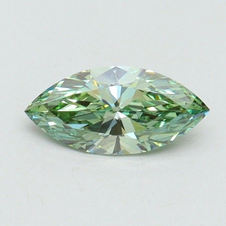 Diament laboratoryjny o barwie fantazyjnej markiza, 0.6ct, VVS2, Fancy Vivid Green, IGI LG611366499