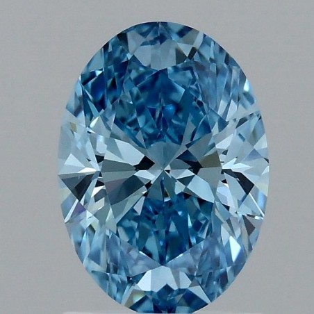 Diament laboratoryjny o barwie fantazyjnej szlif owalny, 1.36ct, VVS2, Fancy Vivid Blue, IGI LG707526415