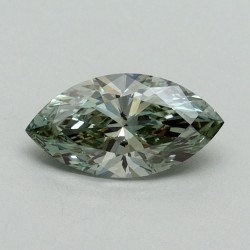 Diament laboratoryjny o barwie fantazyjnej markiza, 0.7ct, VVS2, Fancy Intense Green, IGI LG614338705