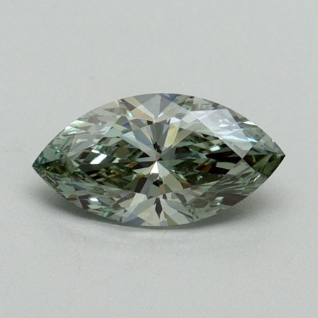 Diament laboratoryjny o barwie fantazyjnej markiza, 0.7ct, VVS2, Fancy Intense Green, IGI LG614338705