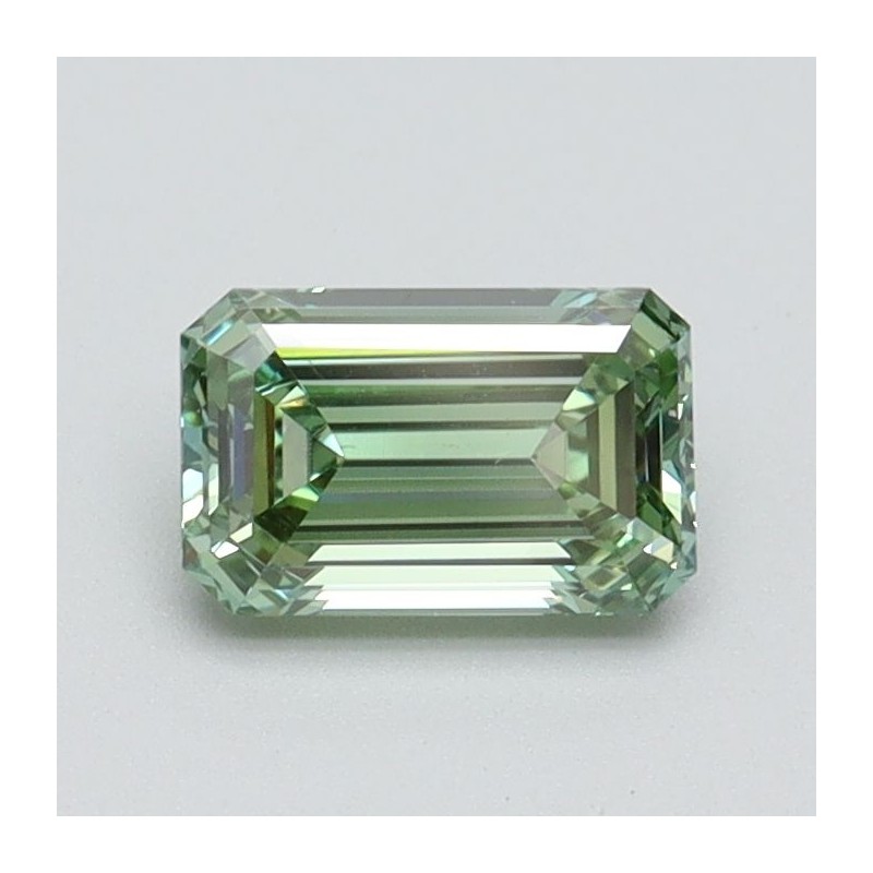 Diament laboratoryjny o barwie fantazyjnej szlif szmaragdowy, 0.7ct, VVS2, Fancy Intense Green, IGI LG615345677 Diament laboratoryjny o barwie fantazyjnej szlif szmaragdowy, 0.7ct, VVS2, Fancy Intense Green, IGI LG615345677