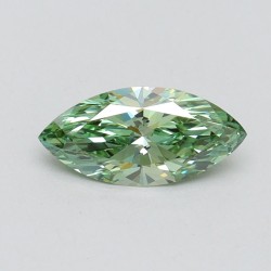 Diament laboratoryjny o barwie fantazyjnej markiza, 0.7ct, VVS2, Fancy Vivid Green, IGI LG610335275