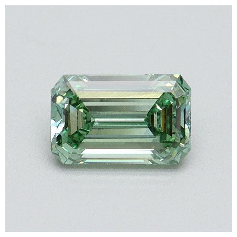 Diament laboratoryjny o barwie fantazyjnej szlif szmaragdowy, 0.7ct, VVS2, Fancy Intense Green, IGI LG610345308 Diament laboratoryjny o barwie fantazyjnej szlif szmaragdowy, 0.7ct, VVS2, Fancy Intense Green, IGI LG610345308