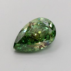 Diament laboratoryjny o barwie fantazyjnej szlif gruszkowy, 1.58ct, VVS2, Fancy Vivid Green, IGI LG737590798