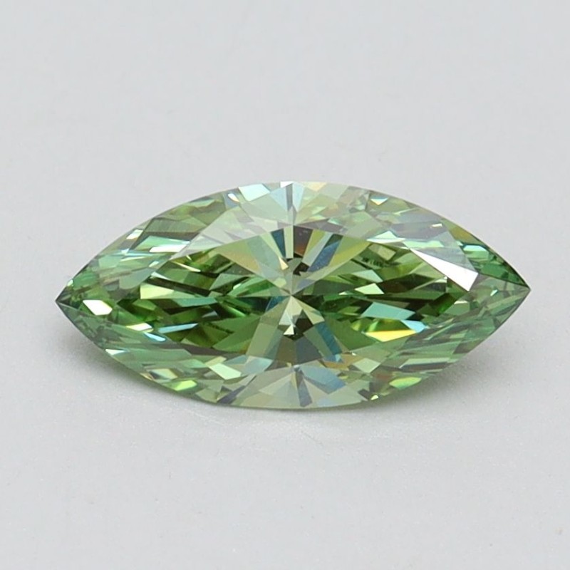 Diament laboratoryjny o barwie fantazyjnej markiza, 0.68ct, VVS2, Fancy Vivid Green, IGI LG610348719 Diament laboratoryjny o barwie fantazyjnej markiza, 0.68ct, VVS2, Fancy Vivid Green, IGI LG610348719