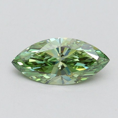 Diament laboratoryjny o barwie fantazyjnej markiza, 0.68ct, VVS2, Fancy Vivid Green, IGI LG610348719
