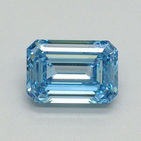Diament laboratoryjny o barwie fantazyjnej szlif szmaragdowy, 0.7ct, VVS2, Fancy Vivid Blue, IGI LG646454036