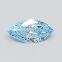 Diament laboratoryjny o barwie fantazyjnej markiza, 0.51ct, VVS2, Fancy Vivid Blue, IGI LG610349714