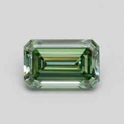 Diament laboratoryjny o barwie fantazyjnej szlif szmaragdowy, 0.67ct, VVS2, Fancy Intense Green, IGI LG615345676
