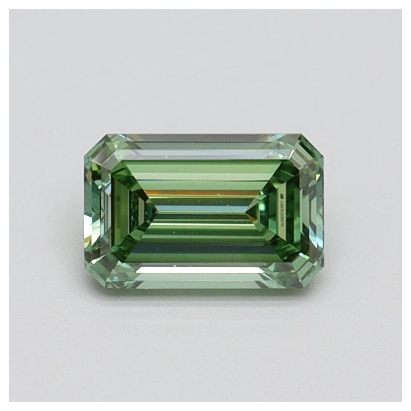 Diament laboratoryjny o barwie fantazyjnej szlif szmaragdowy, 0.67ct, VVS2, Fancy Intense Green, IGI LG615345676 Diament laboratoryjny o barwie fantazyjnej szlif szmaragdowy, 0.67ct, VVS2, Fancy Intense Green, IGI LG615345676