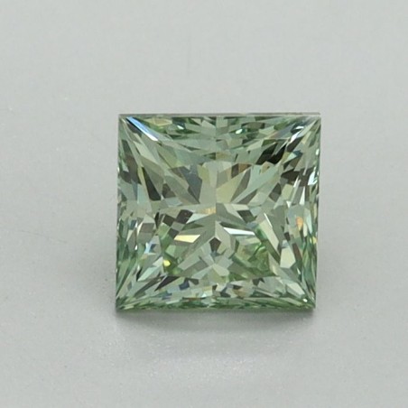 Diament laboratoryjny o barwie fantazyjnej szlif princess, 0.67ct, VVS2, Fancy Vivid Green, IGI LG696513015