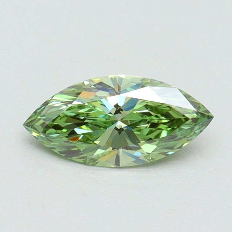Diament laboratoryjny o barwie fantazyjnej markiza, 0.59ct, VVS2, Fancy Vivid Green, IGI LG611366505 Diament laboratoryjny o barwie fantazyjnej markiza, 0.59ct, VVS2, Fancy Vivid Green, IGI LG611366505
