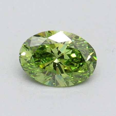 Diament laboratoryjny o barwie fantazyjnej szlif owalny, 0.51ct, VVS2, Fancy Vivid Green, IGI LG610346046
