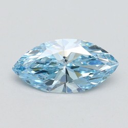 Diament laboratoryjny o barwie fantazyjnej markiza, 0.56ct, VVS2, Fancy Intense Blue, IGI LG607348643