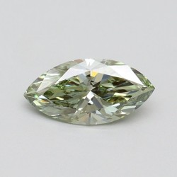 Diament laboratoryjny o barwie fantazyjnej markiza, 0.56ct, VVS2, Fancy Intense Green, IGI LG610345312