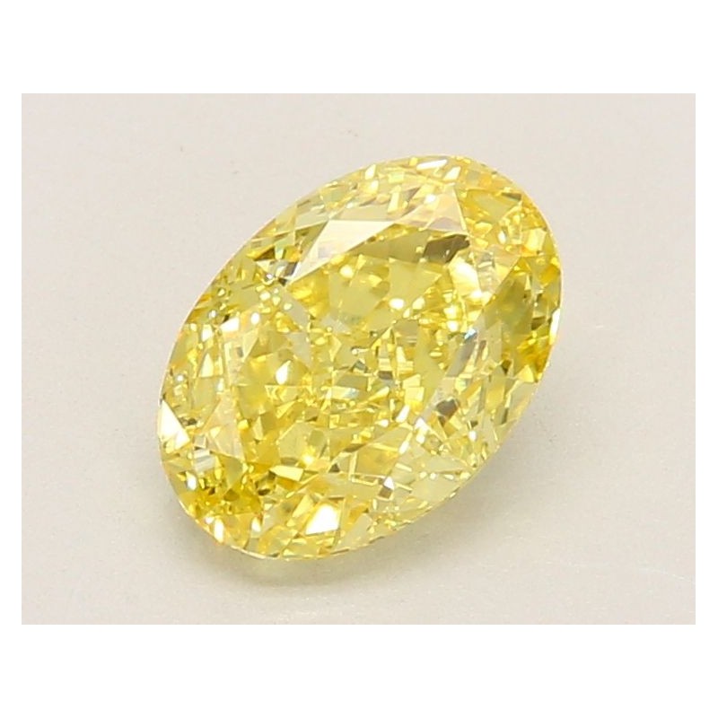 Diament laboratoryjny o barwie fantazyjnej szlif owalny, 1.51ct, VVS2, Fancy Vivid Yellow, IGI LG739555345