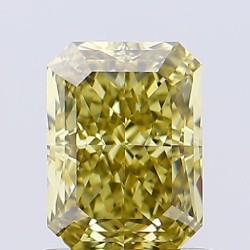 Diament laboratoryjny o barwie fantazyjnej radiant, 1.17ct, VVS2, Fancy Gray Yellow, IGI LG720559675