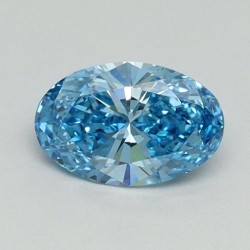 Diament laboratoryjny o barwie fantazyjnej szlif owalny, 0.59ct, VVS2, Fancy Vivid Blue, IGI LG646454027