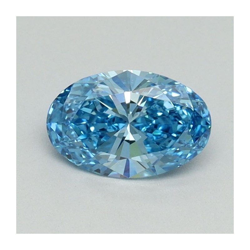Diament laboratoryjny o barwie fantazyjnej szlif owalny, 0.59ct, VVS2, Fancy Vivid Blue, IGI LG646454027 Diament laboratoryjny o barwie fantazyjnej szlif owalny, 0.59ct, VVS2, Fancy Vivid Blue, IGI LG646454027