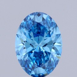 Diament laboratoryjny o barwie fantazyjnej szlif owalny, 1.53ct, VVS2, Fancy Vivid Blue, IGI LG719514347