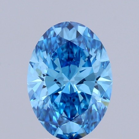 Diament laboratoryjny o barwie fantazyjnej szlif owalny, 1.53ct, VVS2, Fancy Vivid Blue, IGI LG719514347
