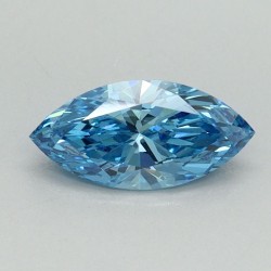 Diament laboratoryjny o barwie fantazyjnej markiza, 0.6ct, VVS2, Fancy Vivid Blue, IGI LG700551482