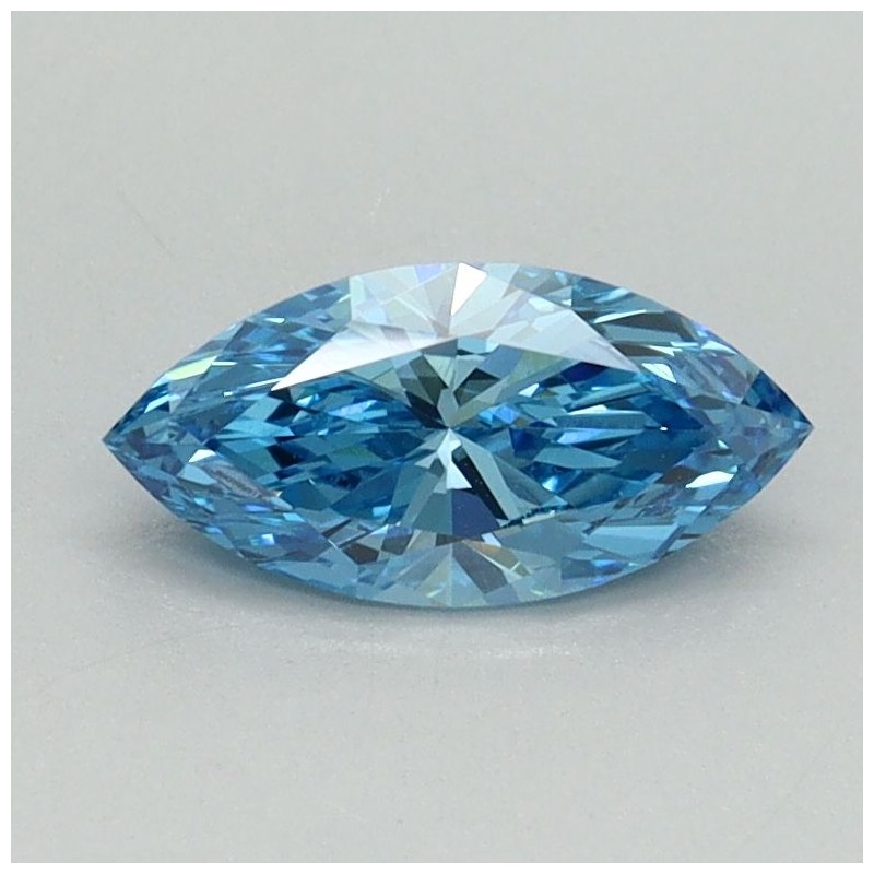 Diament laboratoryjny o barwie fantazyjnej markiza, 0.6ct, VVS2, Fancy Vivid Blue, IGI LG700551482 Diament laboratoryjny o barwie fantazyjnej markiza, 0.6ct, VVS2, Fancy Vivid Blue, IGI LG700551482