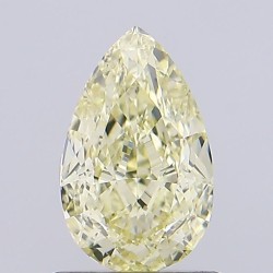 Diament laboratoryjny o barwie fantazyjnej szlif gruszkowy, 1.04ct, VVS2, Fancy Light Yellow, IGI LG734539238