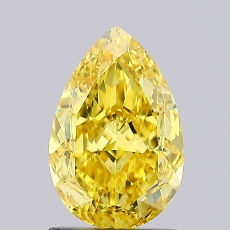 Diament laboratoryjny o barwie fantazyjnej szlif gruszkowy, 1.61ct, VVS2, Fancy Vivid Yellow, IGI LG728538742