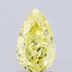Diament laboratoryjny o barwie fantazyjnej szlif gruszkowy, 1.62ct, VVS2, Fancy Intense Yellow, IGI LG723550807